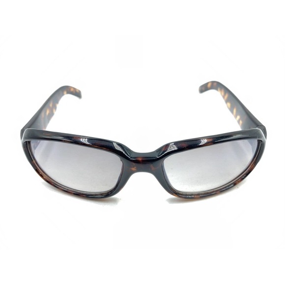 Gucci G1002 Dark Brown Tortoise Rectangle Wrap Sunglasses Gray Lens Designer - Picture 2 of 12